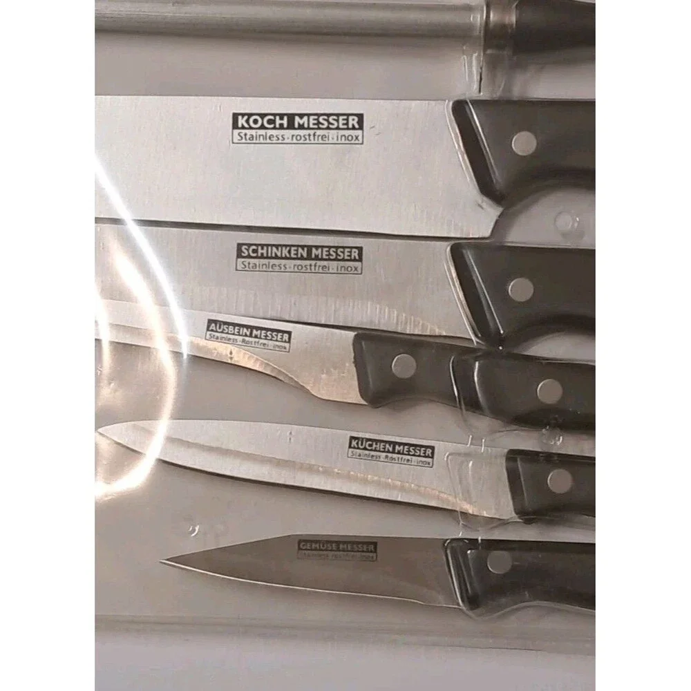 Koch Messer Cutlery Set 6-Piece Kitchen Knives with Blade Sharpener